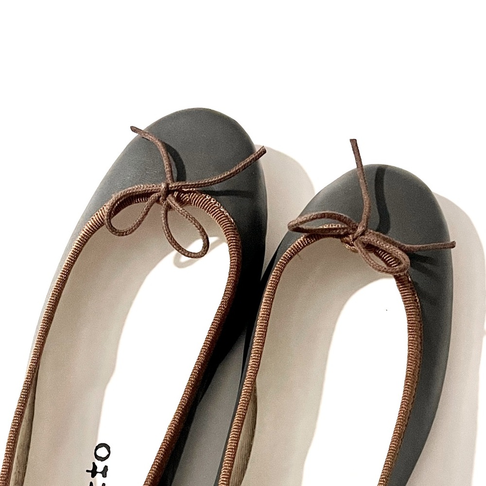 NEW, Repetto Cendrillon Ballet Flats in Limited-Edition Dark Grey Leather - Picture 5 of 14